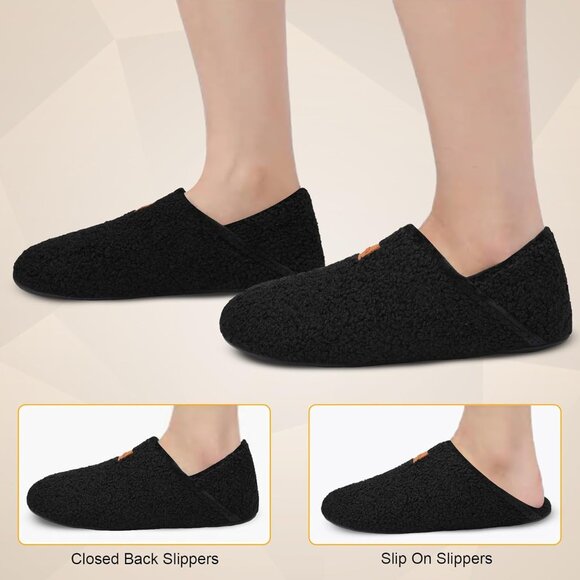Comfy Velvet Slip-On Slippers for Men & Women - Lightweight & Water-Absorbent - Picture 2 of 5